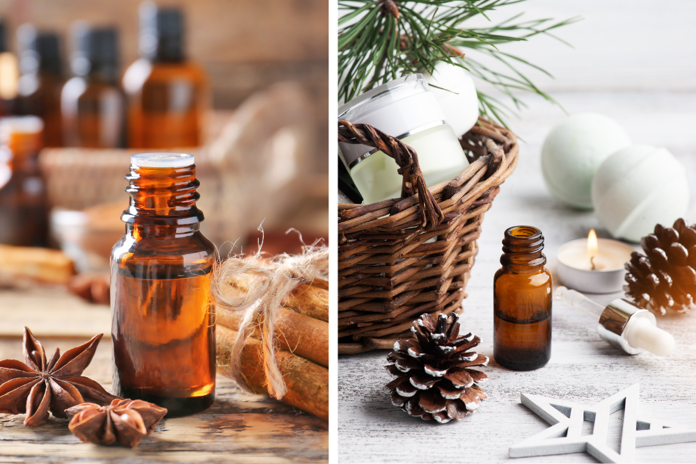 Ätherische Öle und Wintermischungen für den Diffusor für ein duftendes Zuhause