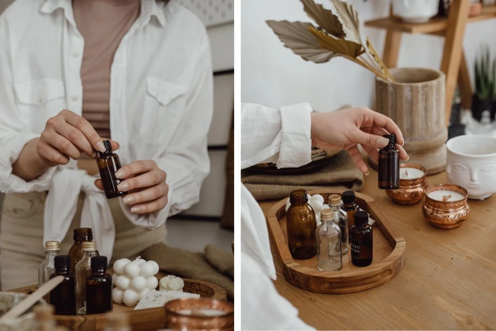 Aromatherapeutische Mischungen ätherischer Öle für die Frauengesundheit