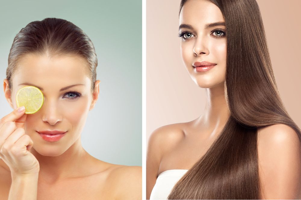 Natürliche Heimkosmetik mit Zitronenöl zur Hautpflege